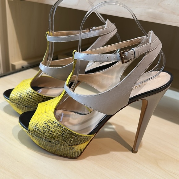 Grey Mer Platform Sandals Size 40 - Picture 2 of 8